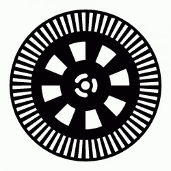 102 mm 8/60-Schlitz Optische Frequenzscheibe