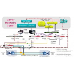 Glasfaser-Wellenlängen und Transportprotokoll-Analysesystem für 10/40/100G und darüber